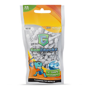 GumChucks Kids Loose Flossing Tips - 30ct